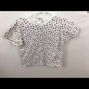 Honors Girls Top 4/5 White with flowers